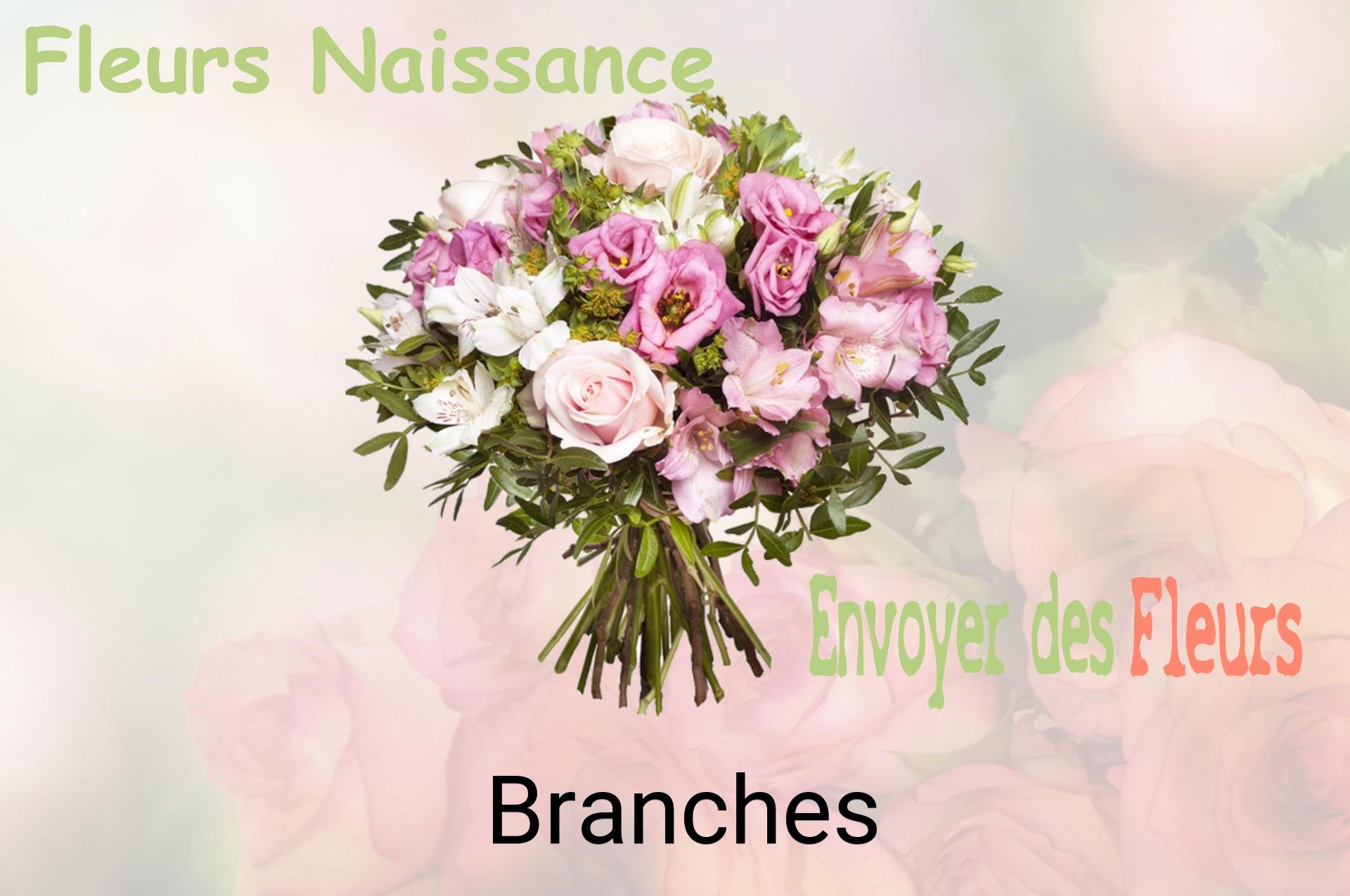 Bouquet de fleurs de naissance livré à Branches